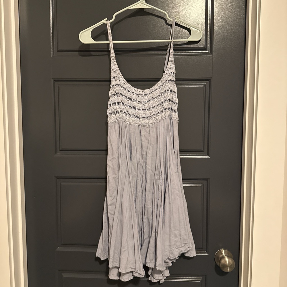 O'Neill Light Blue Crochet Dress